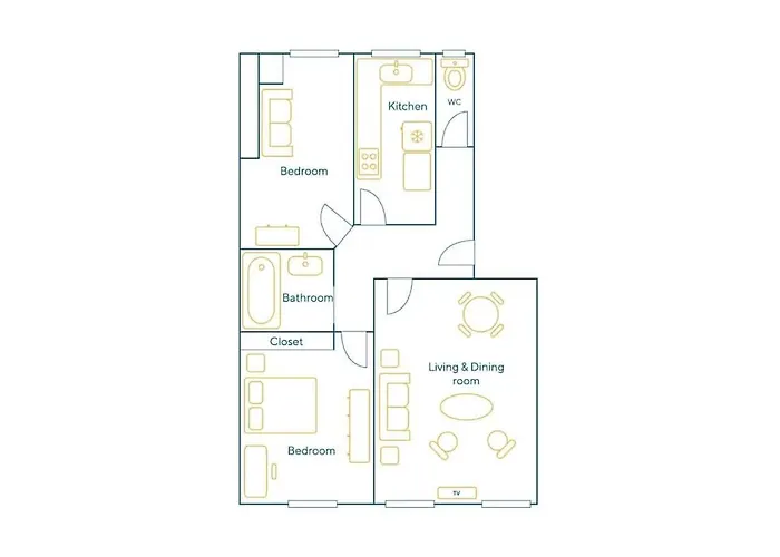 Parisian 2 Bedrooms Marais - Bastille Daire